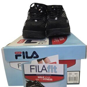 Fila Sport Walk N Sculpt High-Performance Black Sneakers - Size 7